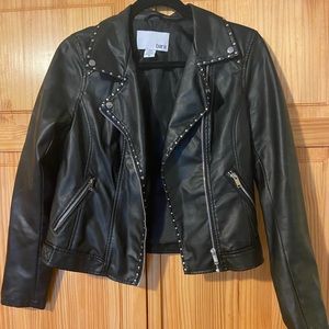 Faux leather jacket!